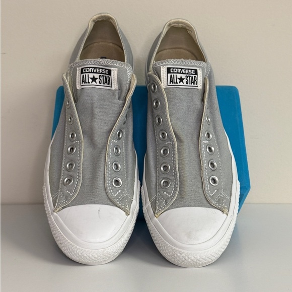 Converse Shoes - Converse: Mens or Women's Gray Slip-On Sneakers, Size M8.5 / W10.5